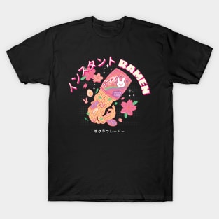 Japanese Ramen Sakura Flavor Anime Aesthetic T-Shirt